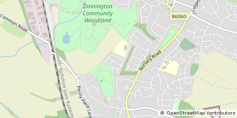 Map of Sheffield, South Yorkshire