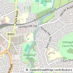 Map of Uxbridge, Middlesex