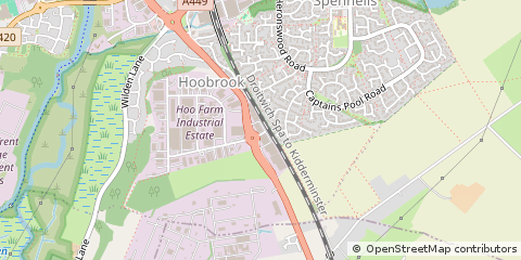 Map of Kidderminster
