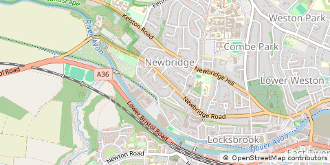 Map of Bath, Somerset