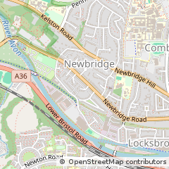 Map of Bath, Somerset