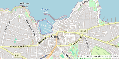 Map of Bangor, CO. Down