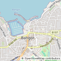 Map of Bangor, CO. Down
