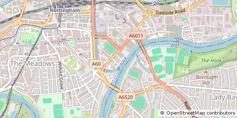 Map of Nottingham