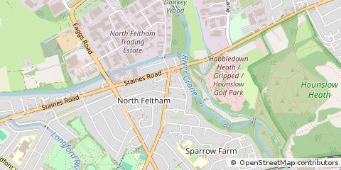 Map of Feltham