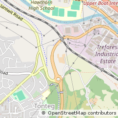 Map of Pontypridd