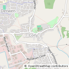 Map of Bridgend