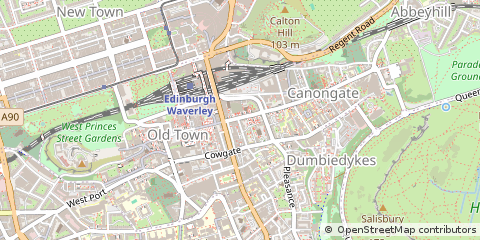 Map of Edinburgh, Lothian