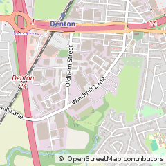 Map of Denton, Manchester