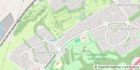 Map of Glasgow, Lanarkshire