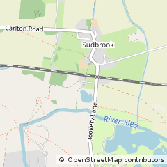 Map of Grantham, Lincolnshire