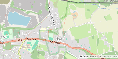 Map of Seal, Kent