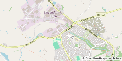 Map of Llay, Wrexham, Wrexham