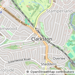 Map of Clarkston, Glasgow