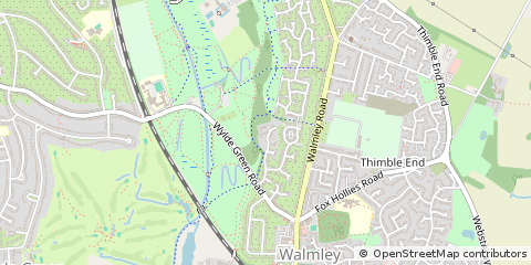 Map of Sutton Coldfield, West Midlands