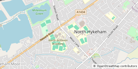 Map of Lincoln, Lincolnshire