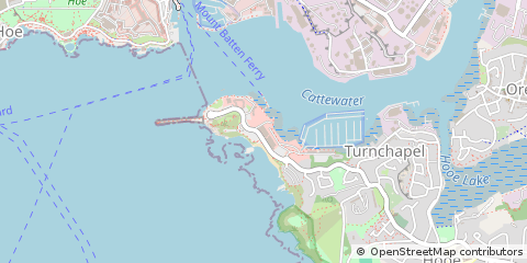 Map of Plymouth, Devon