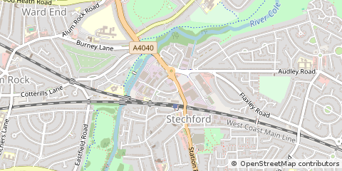 Map of Birmingham, West Midlands