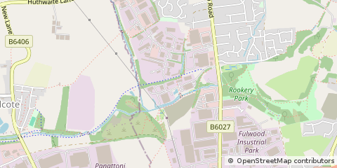 Map of Sutton-in-Ashfield, Nottinghamshire