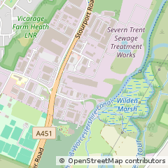 Map of Kidderminster, Worcestershire
