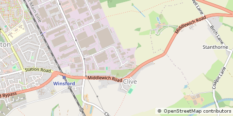 Map of Estate, Winsford, Cheshire