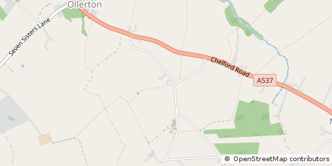 Map of Knutsford, Cheshire