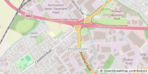 Map of Normanton, West Yorkshire