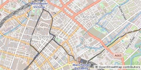 Map of Manchester