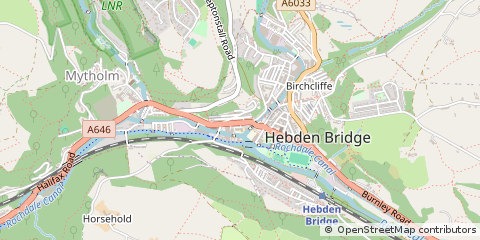 Map of Hebden Bridge