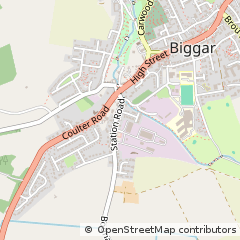 Map of Biggar, Lanarkshire