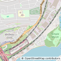 Map of Rochester, Kent