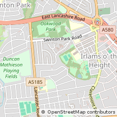 Map of Salford, Greater Manchester