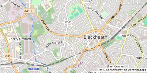 Map of Rowley Regis, West Midlands