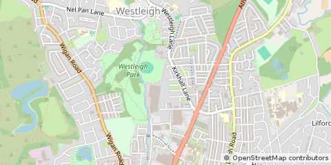 Map of Leigh, Lancashire