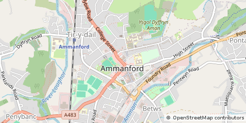 Map of Ammanford