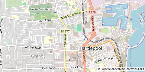 Map of Hartlepool