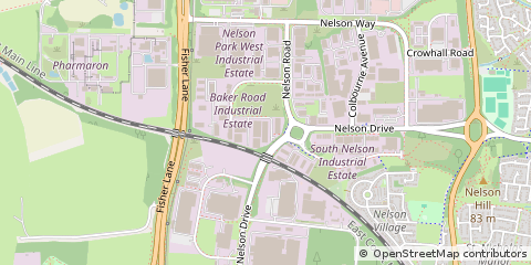 Map of Cramlington, Northumberland
