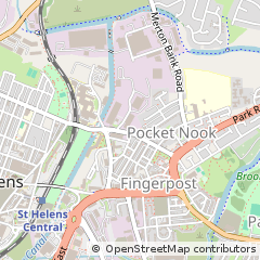 Map of ST. Helens, Merseyside