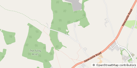 Map of Market Drayton, Shropshire