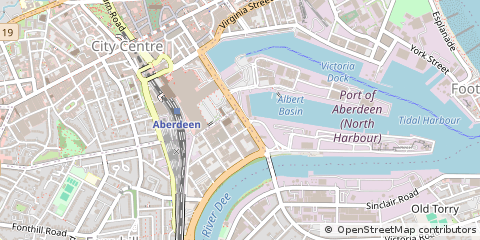 Map of Aberdeen, Grampian