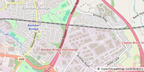 Map of Preston, Lancashire