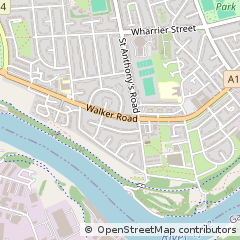 Map of Newcastle Upon Tyne, Tyne & Wear