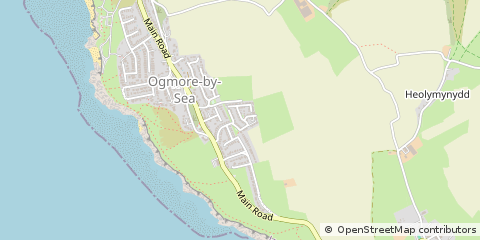Map of Bridgend