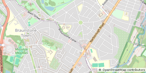 Map of Leicester, Leicestershire