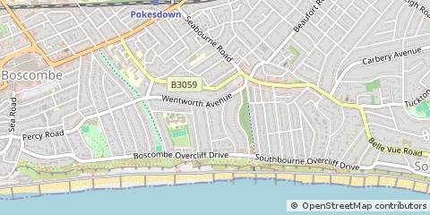 Map of Bournemouth