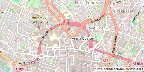 Map of Leeds
