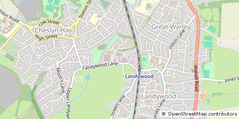 Map of Walsall, West Midlands