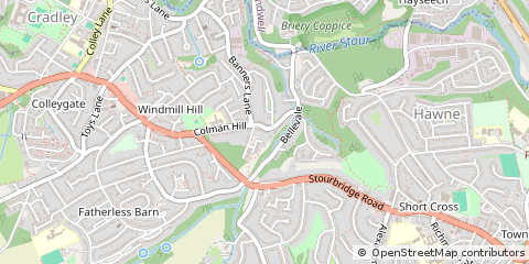 Map of Halesowen, West Midlands