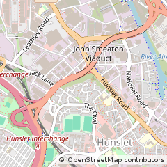 Map of Hunslet, Leeds