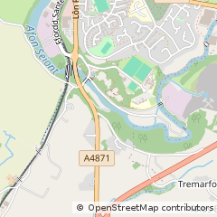 Map of Caernarfon, Gwynedd